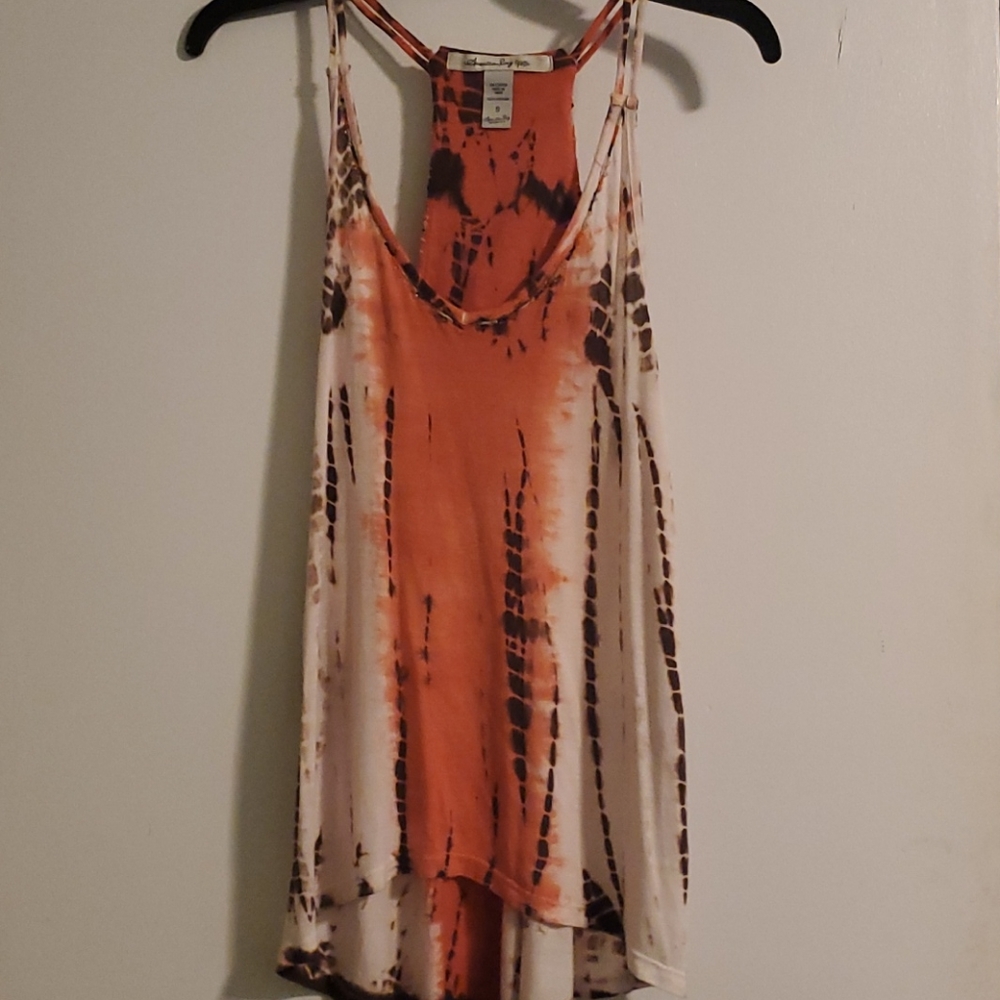 Razorback tie dye tank top